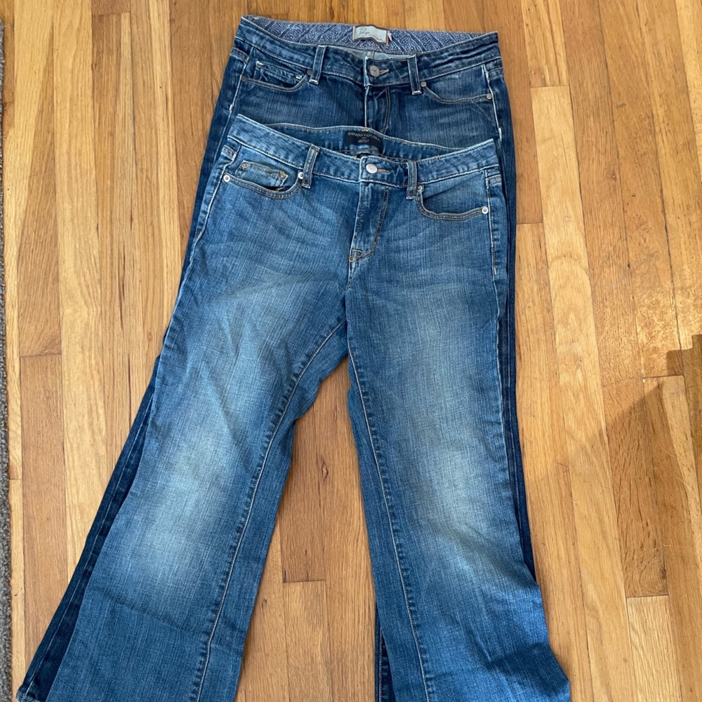 Two pair of jeans- Paige and Banana Republic Never Worn